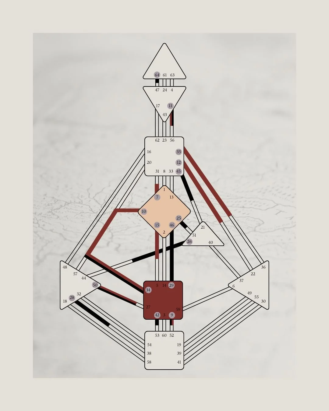 An image of Silvia's Human Design bodygraph.