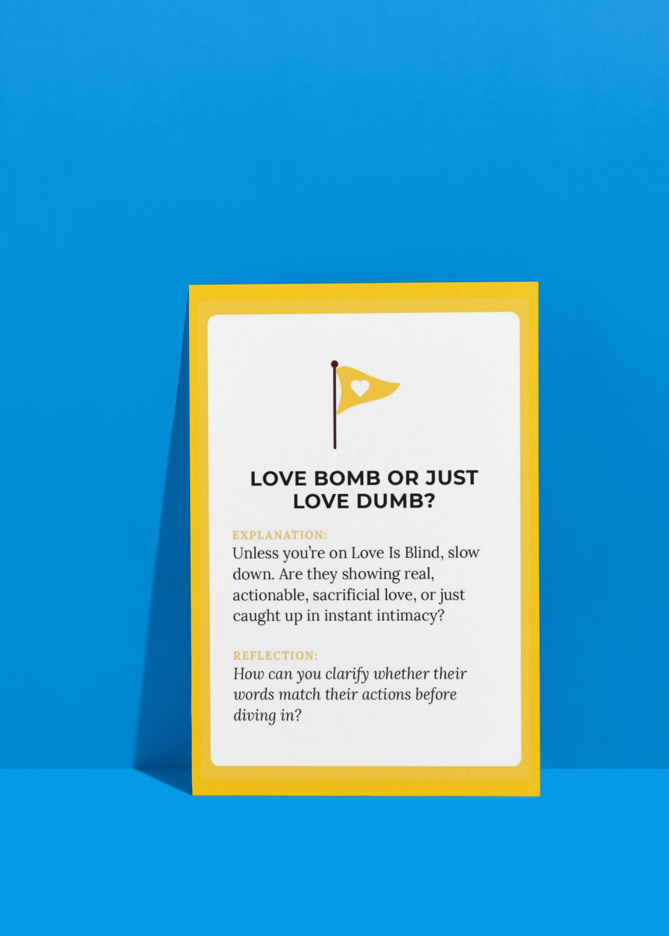 Yellow flag in relationships