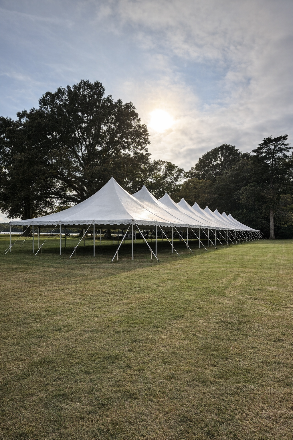 40x100 tent, pole century tent, large tent, event tent, large event tent