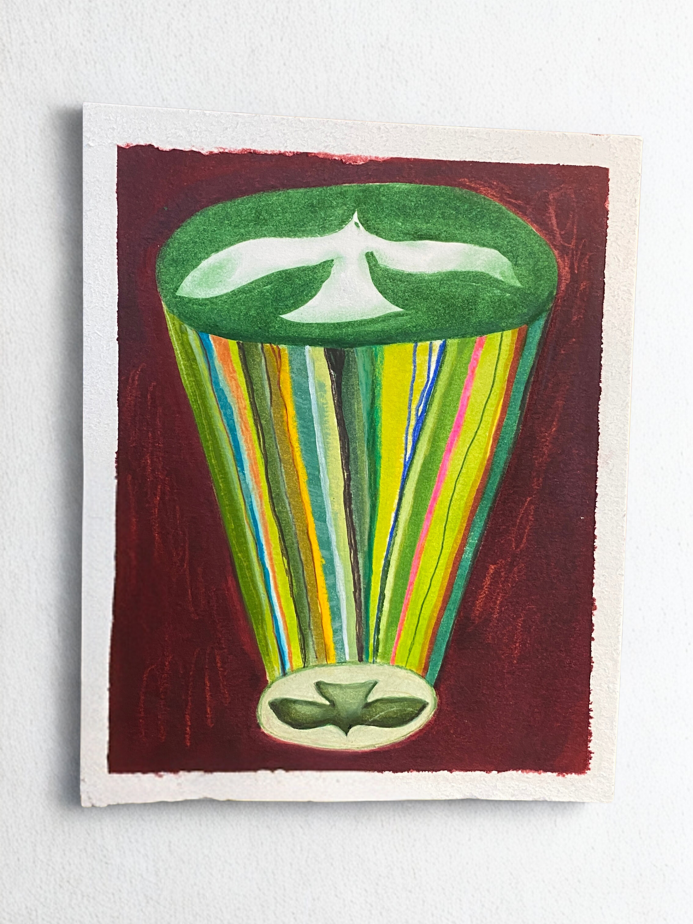 "little deaths" 2025
oil and colored pencil on paper
8-1/2x11 in