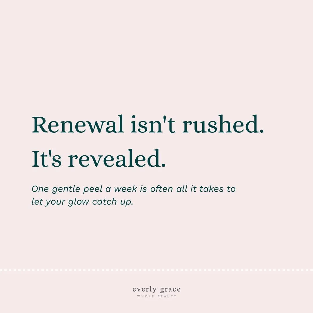 Renewal isn't rushed. It's revealed.

Your skin already knows how to heal &mdash; sometimes it just needs a little help clearing the way. That's the whole idea behind the Perfect Renewal peel: a gentle mandelic acid treatment that clears congestion a