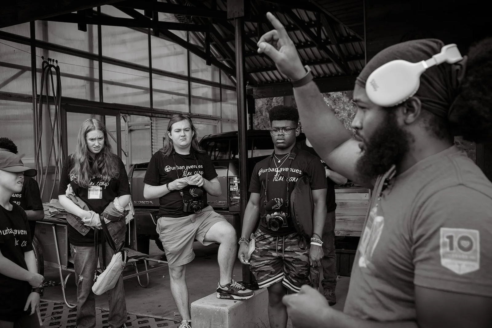 High school students filming short movie at Bham Film Camp in Birmingham