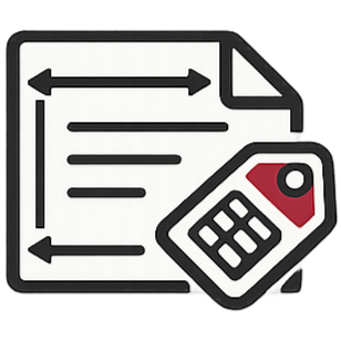 Icon of a receipt with a credit card.