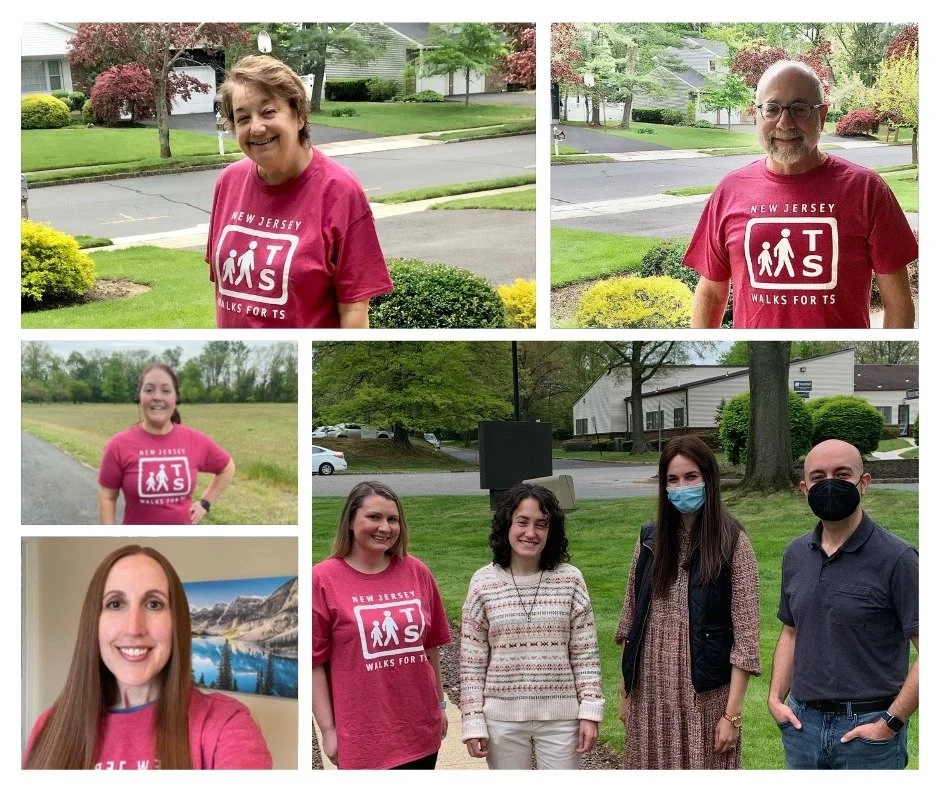 The SASNJ family took selfies after participating in the NJCTS virtual walk in 2021! 