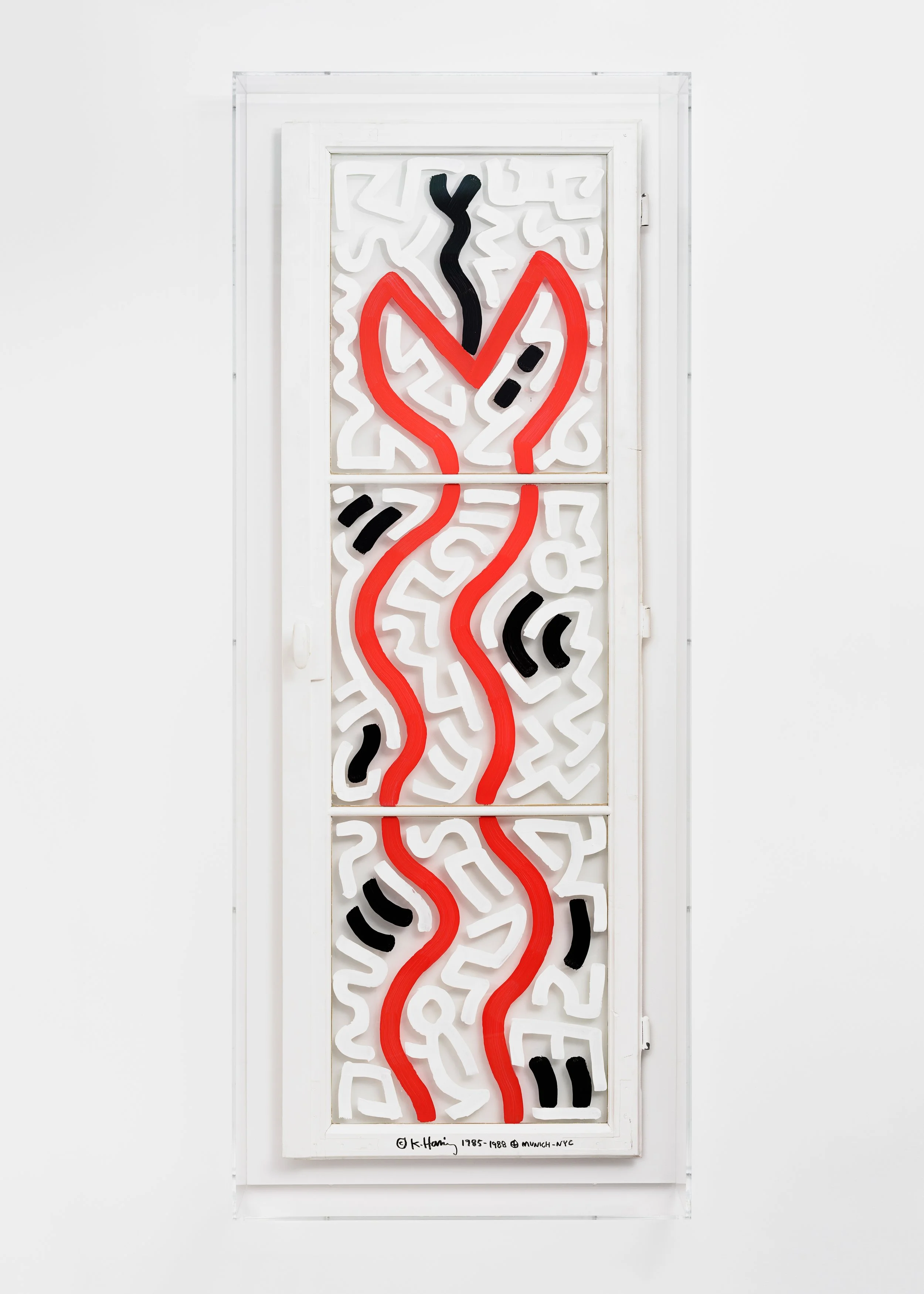 Keith Haring, "Untitled" (window), 1985-88