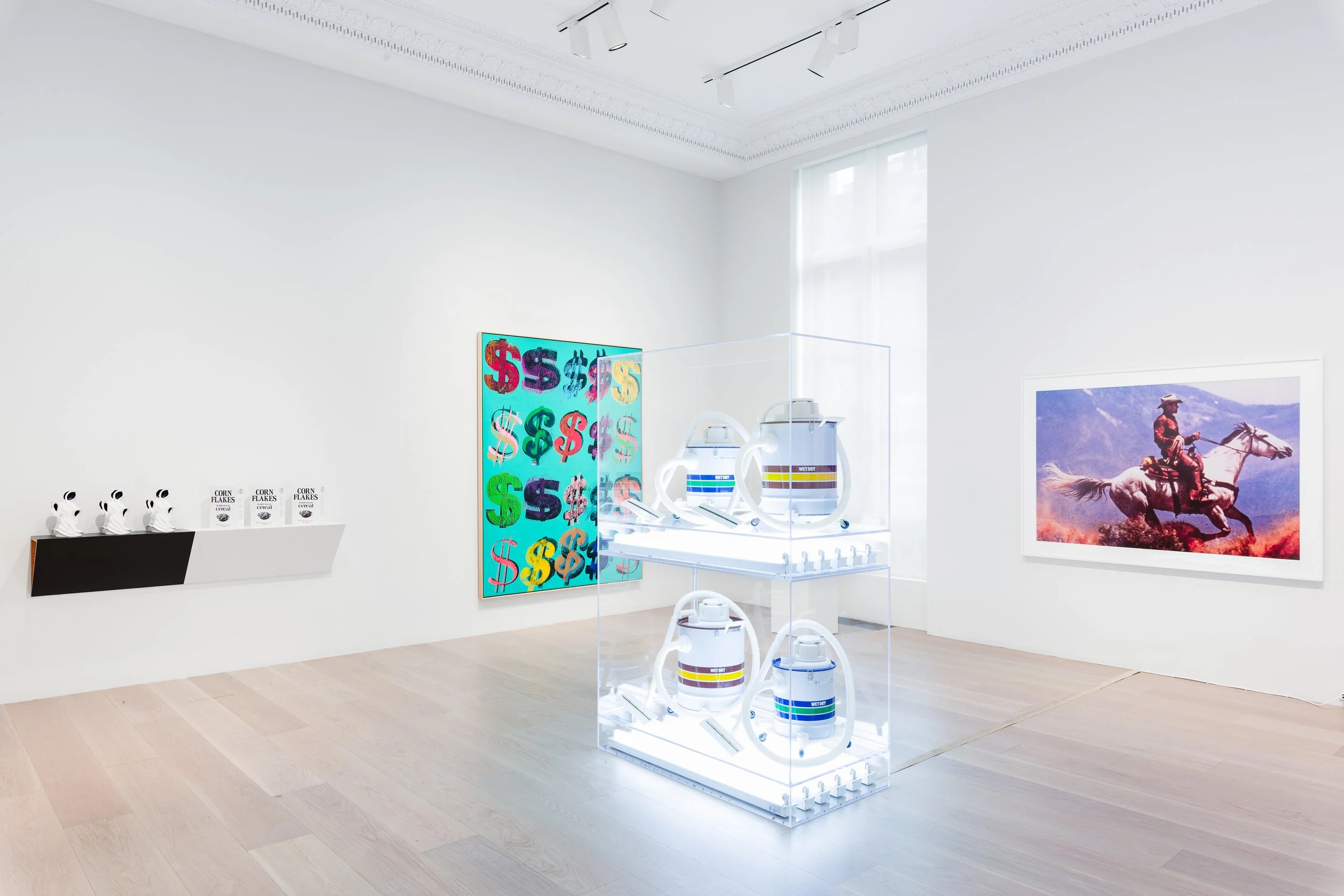 Installation view of "Downtown / Uptown" at Levi Gorvy Dayan (2025)