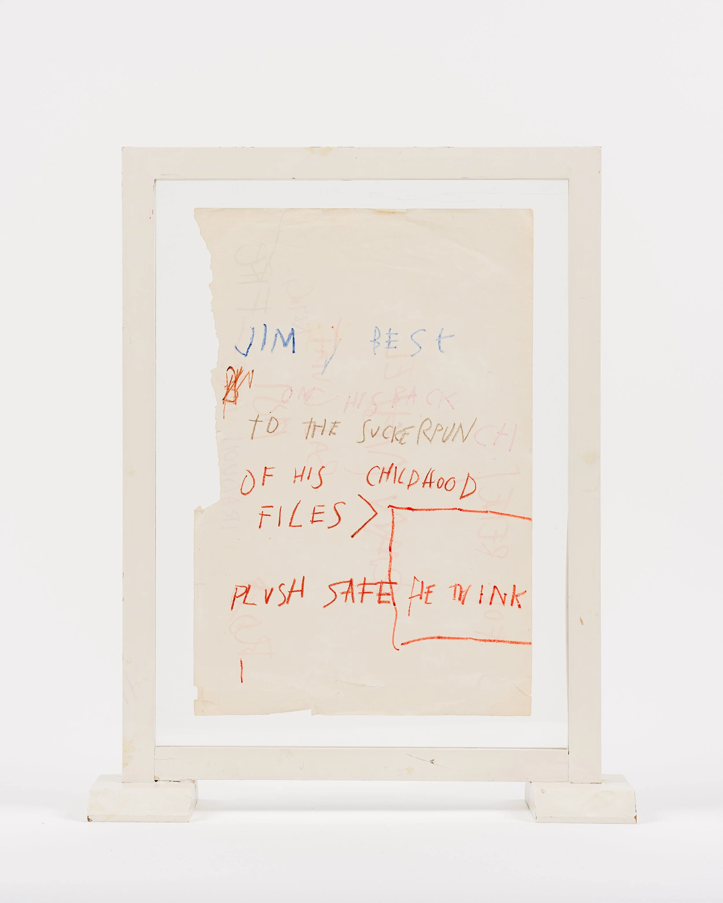 Jean Michel Basquiat, "Untitled (Jimmy Best on His Back)," 1981