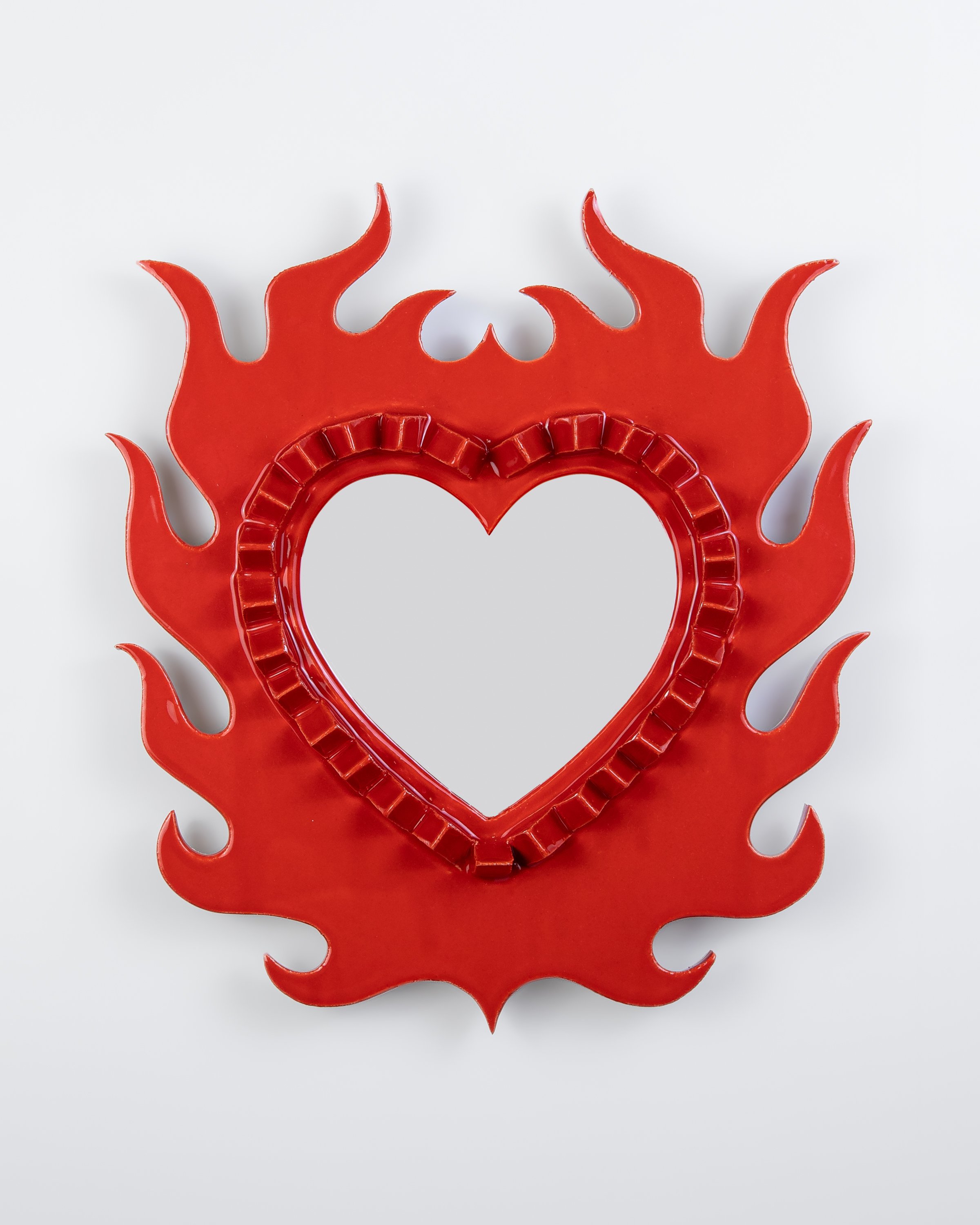 Flame Heart Mirror