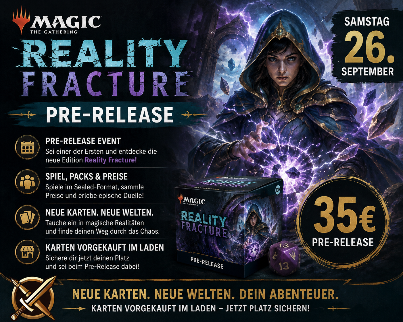 Reality Fracture prerelease - 26. September