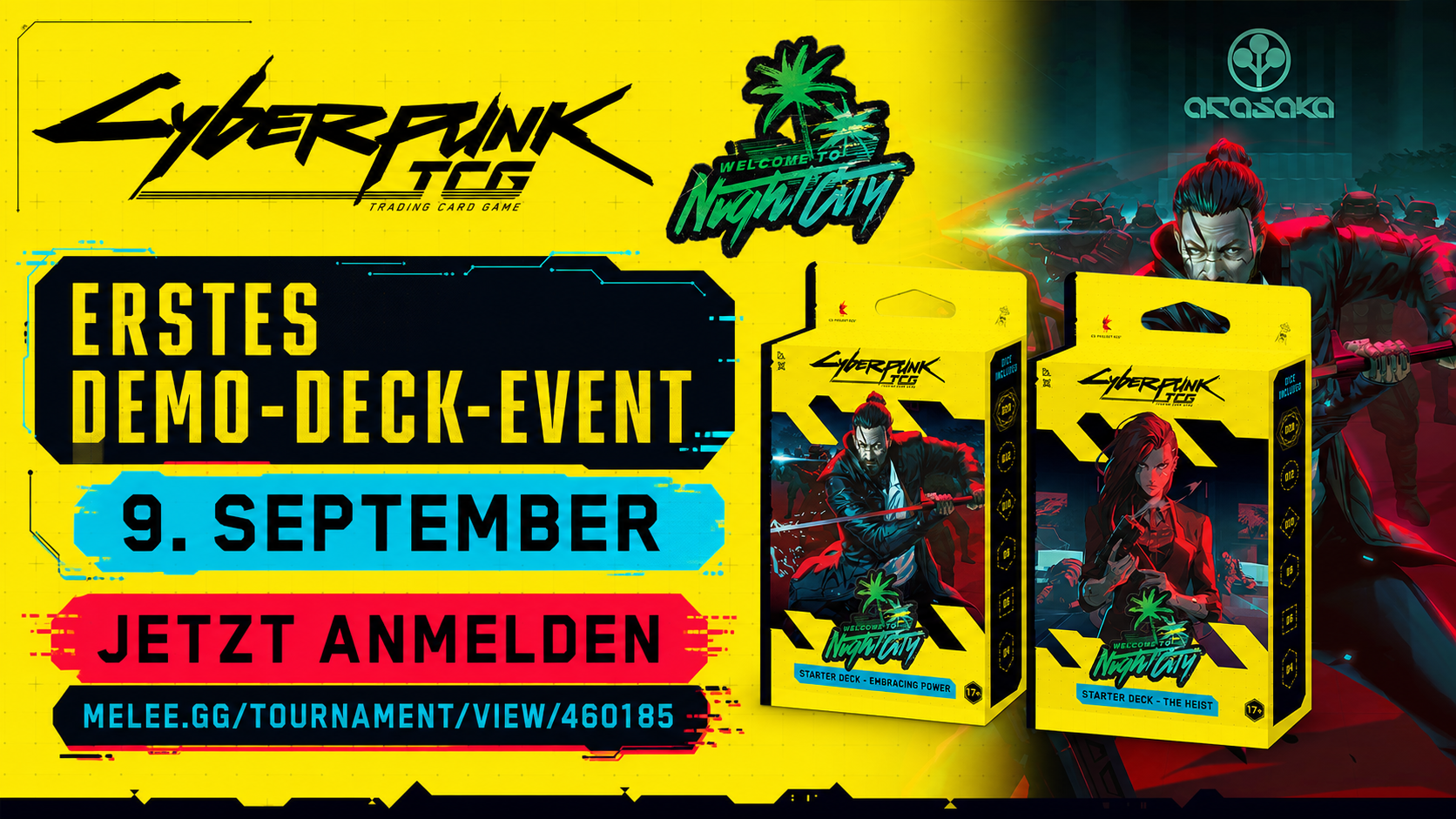 Cyberpunk TCG Demo Deck Event