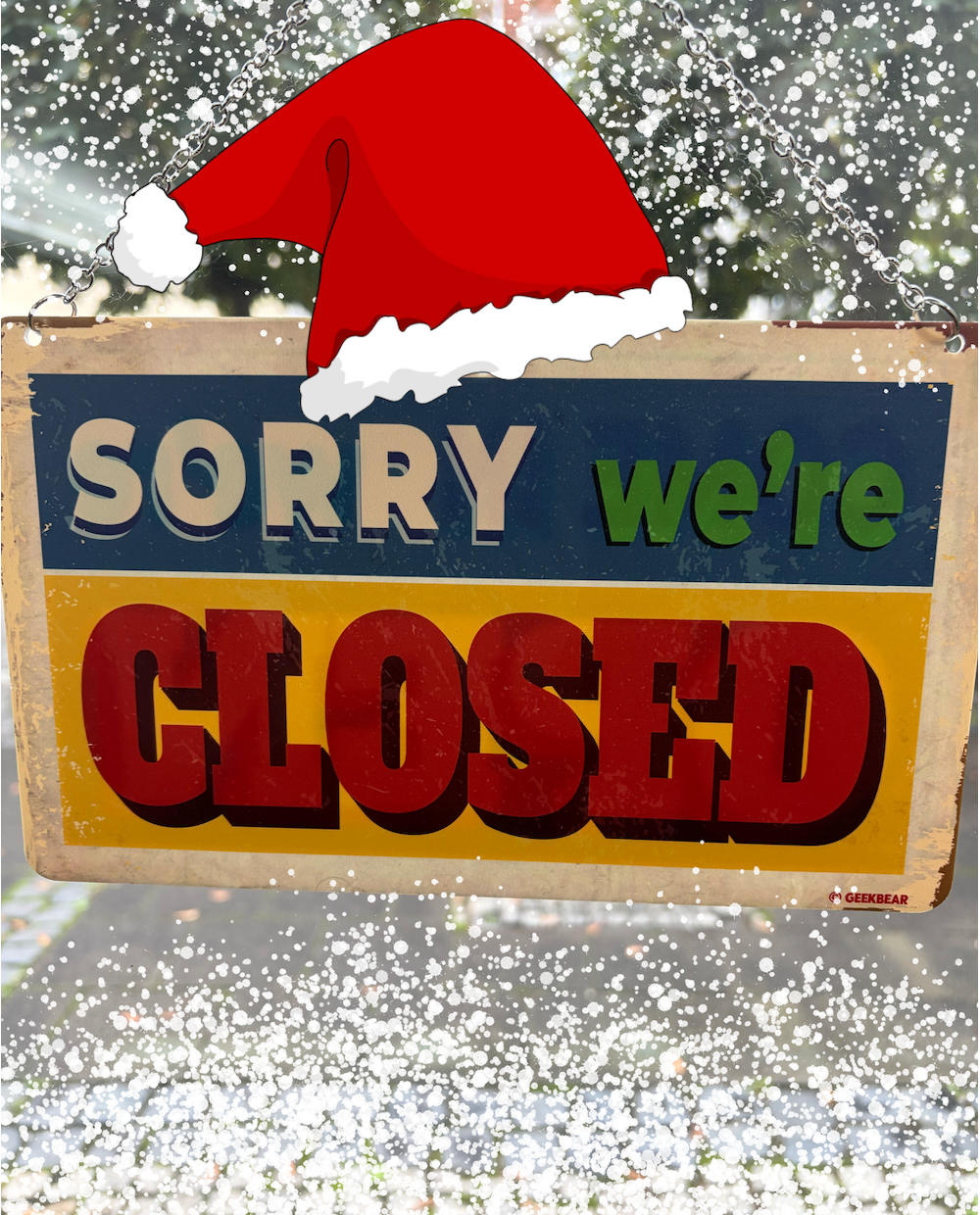 Frohe Weihnachten - Laden Geschlossen