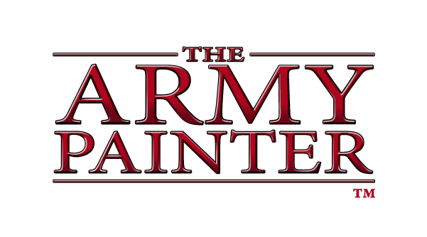Der Titel 'The Army Painter' in roten Buchstaben auf schwarzem Hintergrund.