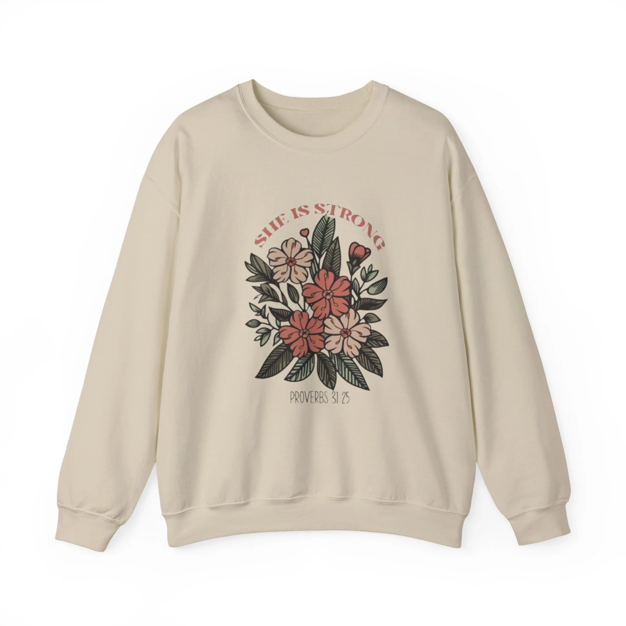 Life Is Strong Floral Crewneck