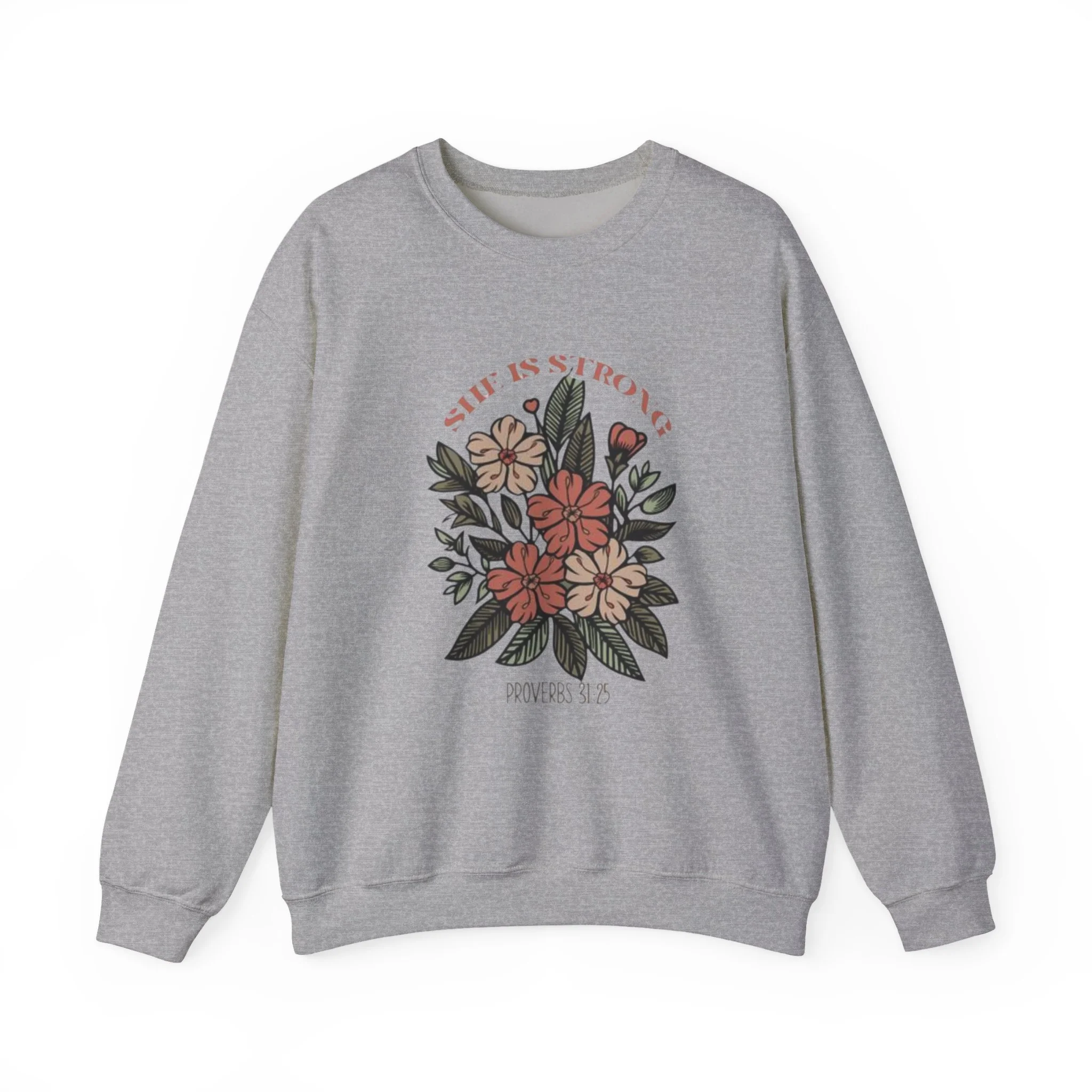 Life Is Strong Floral Crewneck