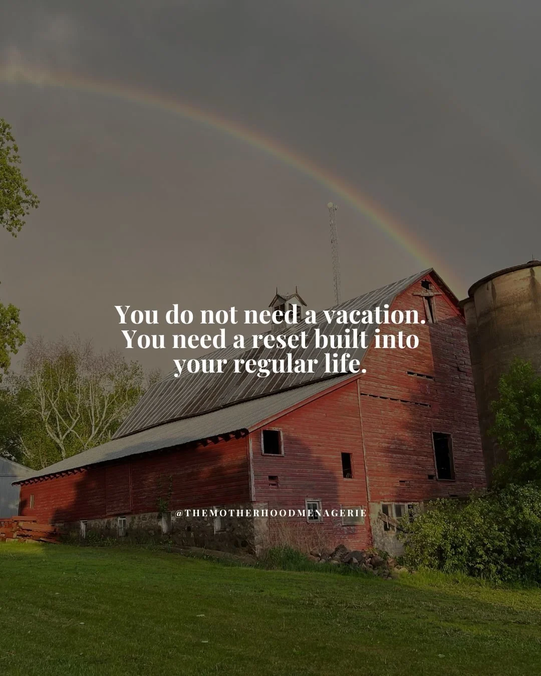 You do not need a vacation.

You need a reset belt into your regular life.

White knuckling through every hard week until you collapse is not strength. It is the absence of a plan.

When you have a real reset built into your rhythm, hard season stop 