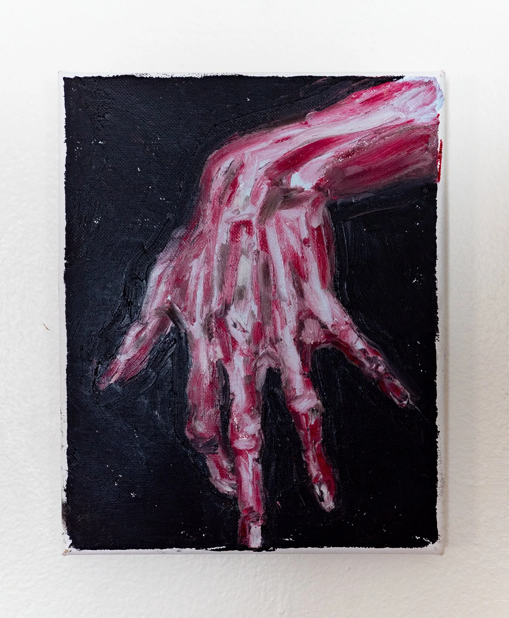 Meat, Oil Sticks on Canvas, 8 x 10in, 2022