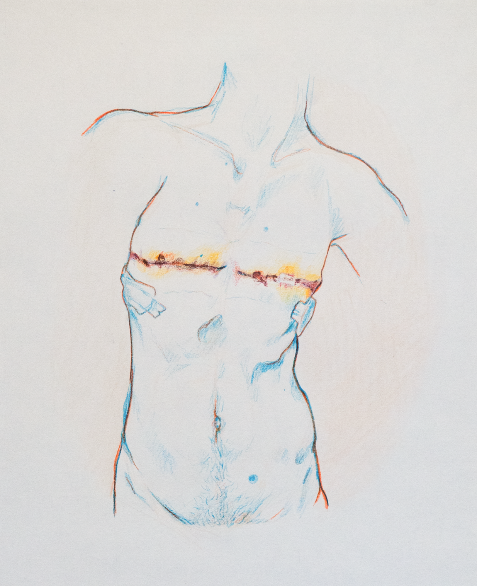 Do You Like How It Looks? Are You Happy?,
8.5 x 5.5 in., Colored Pencil on Paper, 2024