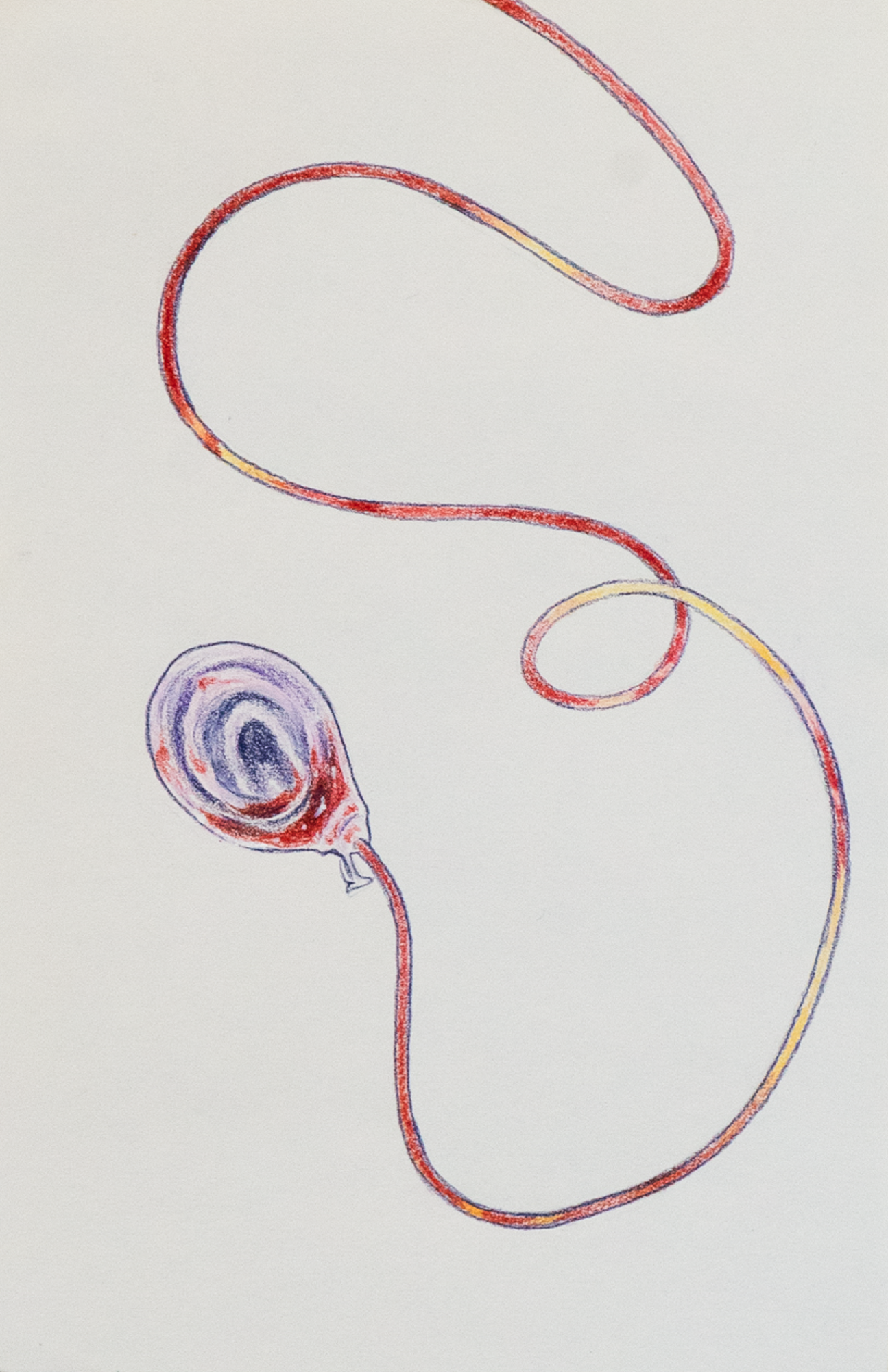 L-P Drain No.1, Colored Pencil on Paper, 8.5 x 5.5in., 2025