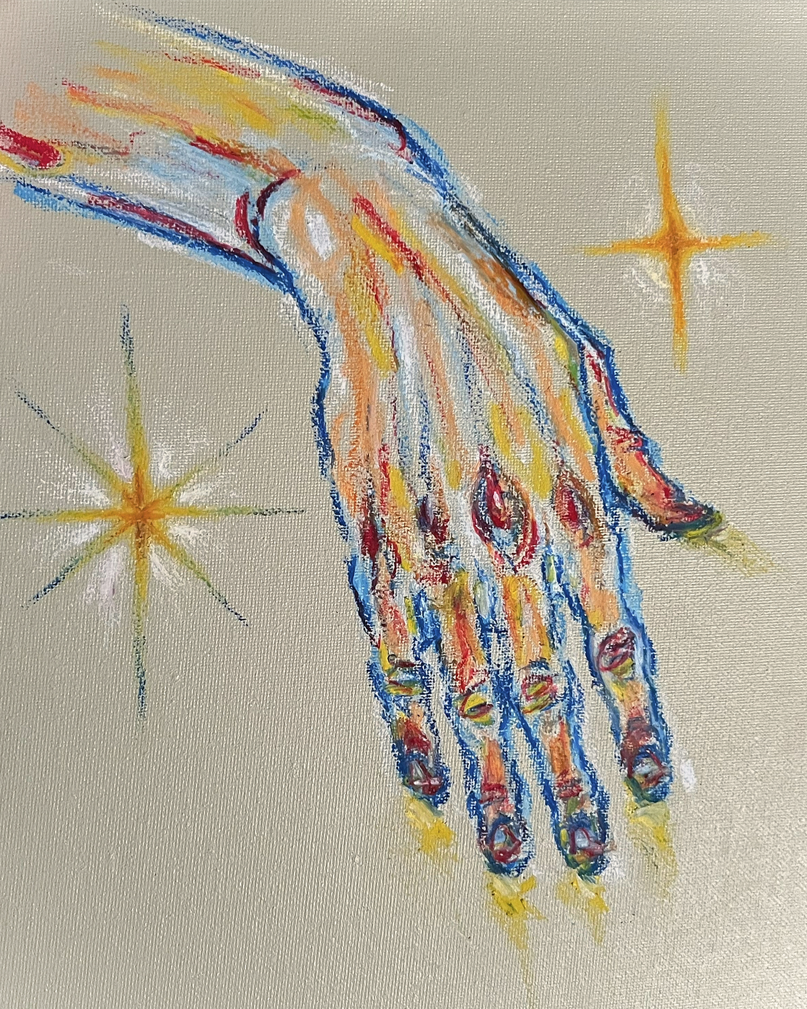 Untitled, Oil Pastel, 2023