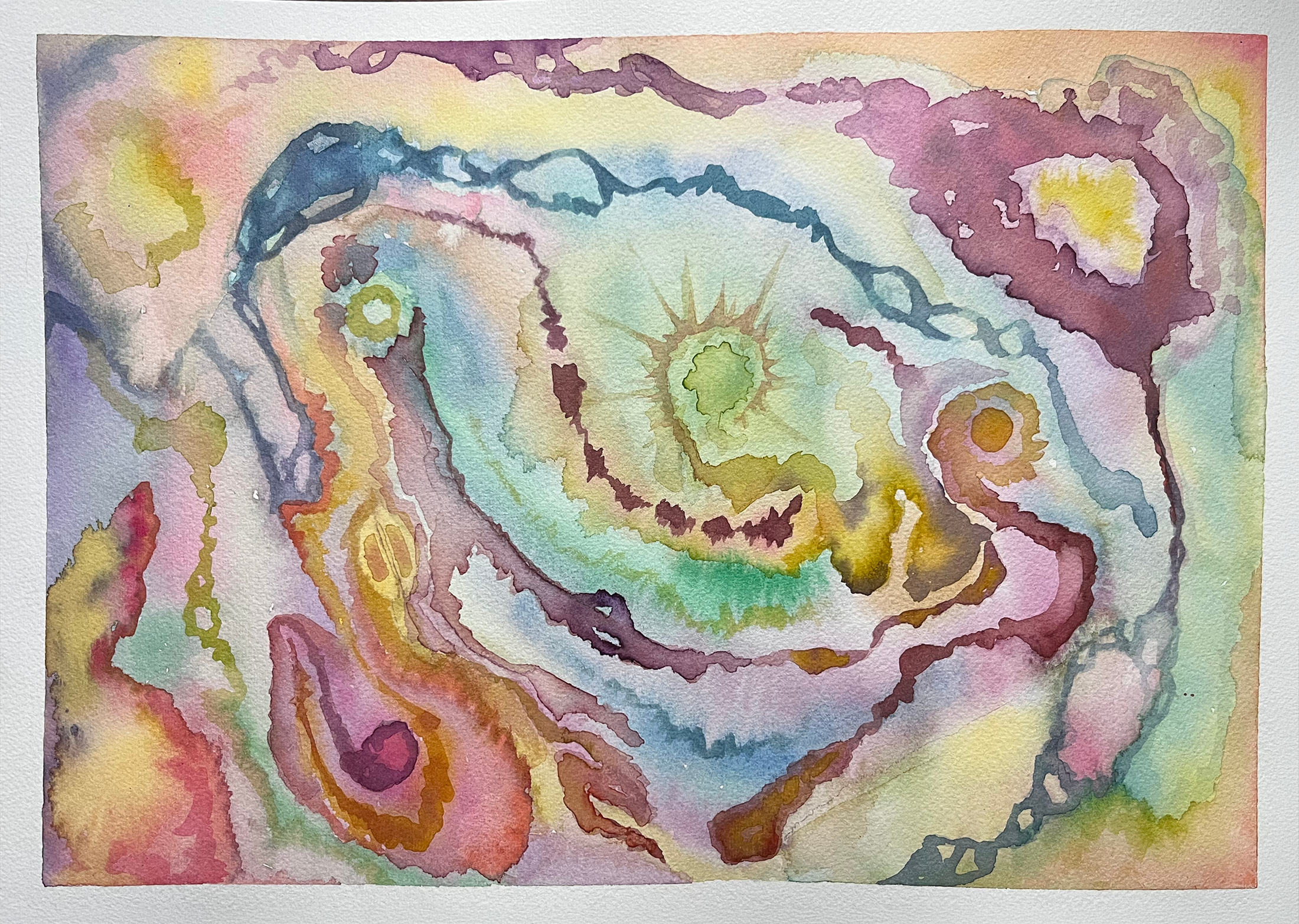 Leading Me On, Watercolor, 10 x 14in., 2023