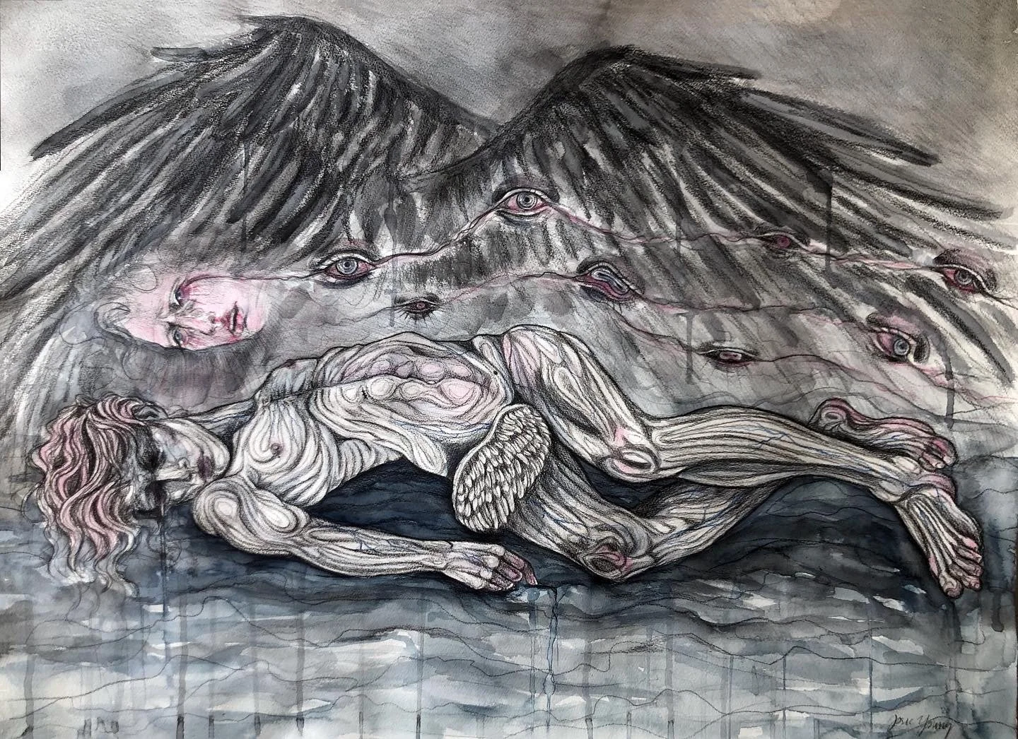 Untitled, Mixed Media, 22 x 30in., 2020