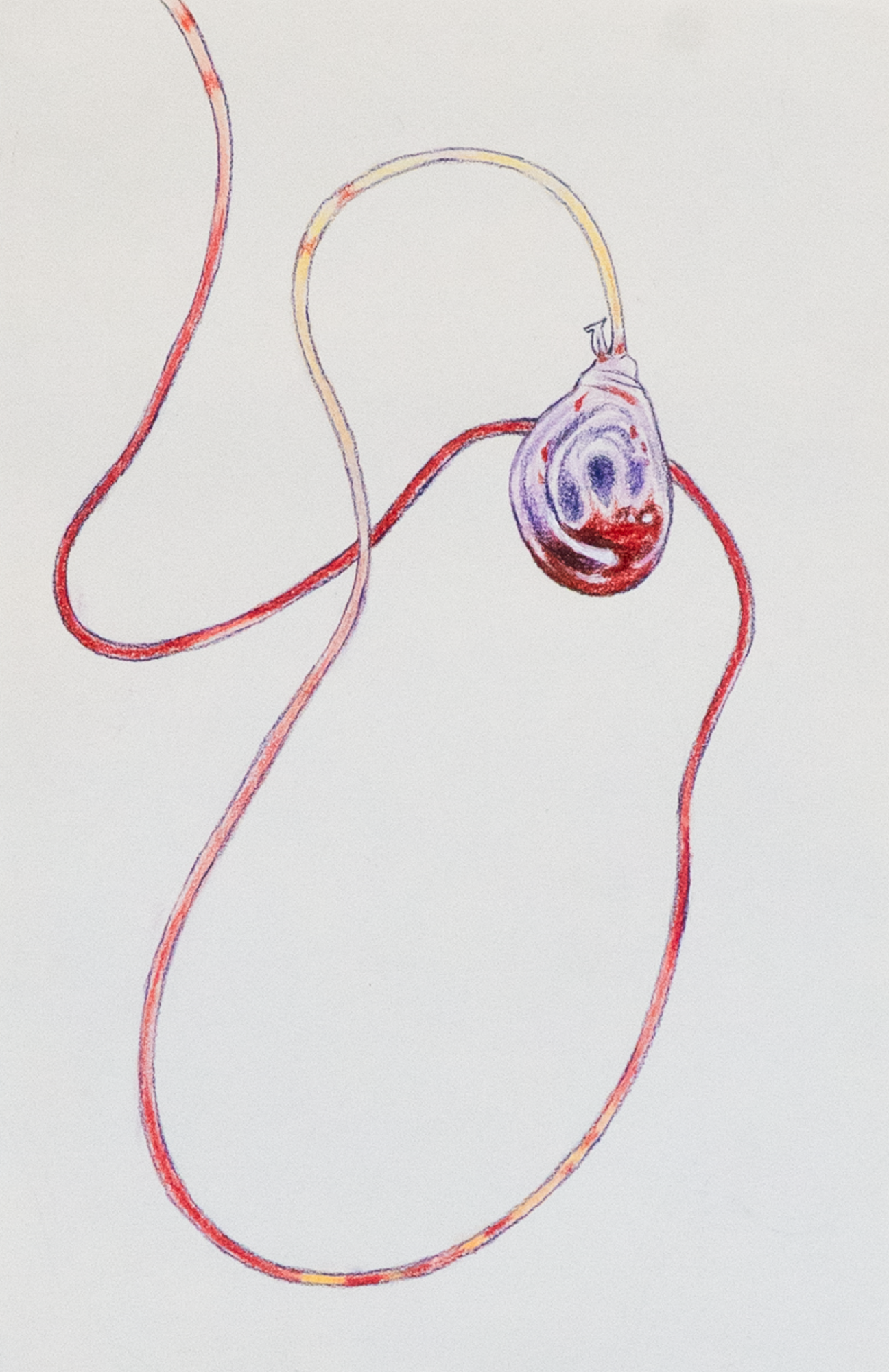 L-P Drain No.2, Colored Pencil on Paper, 8.5 x 5.5in., 2025