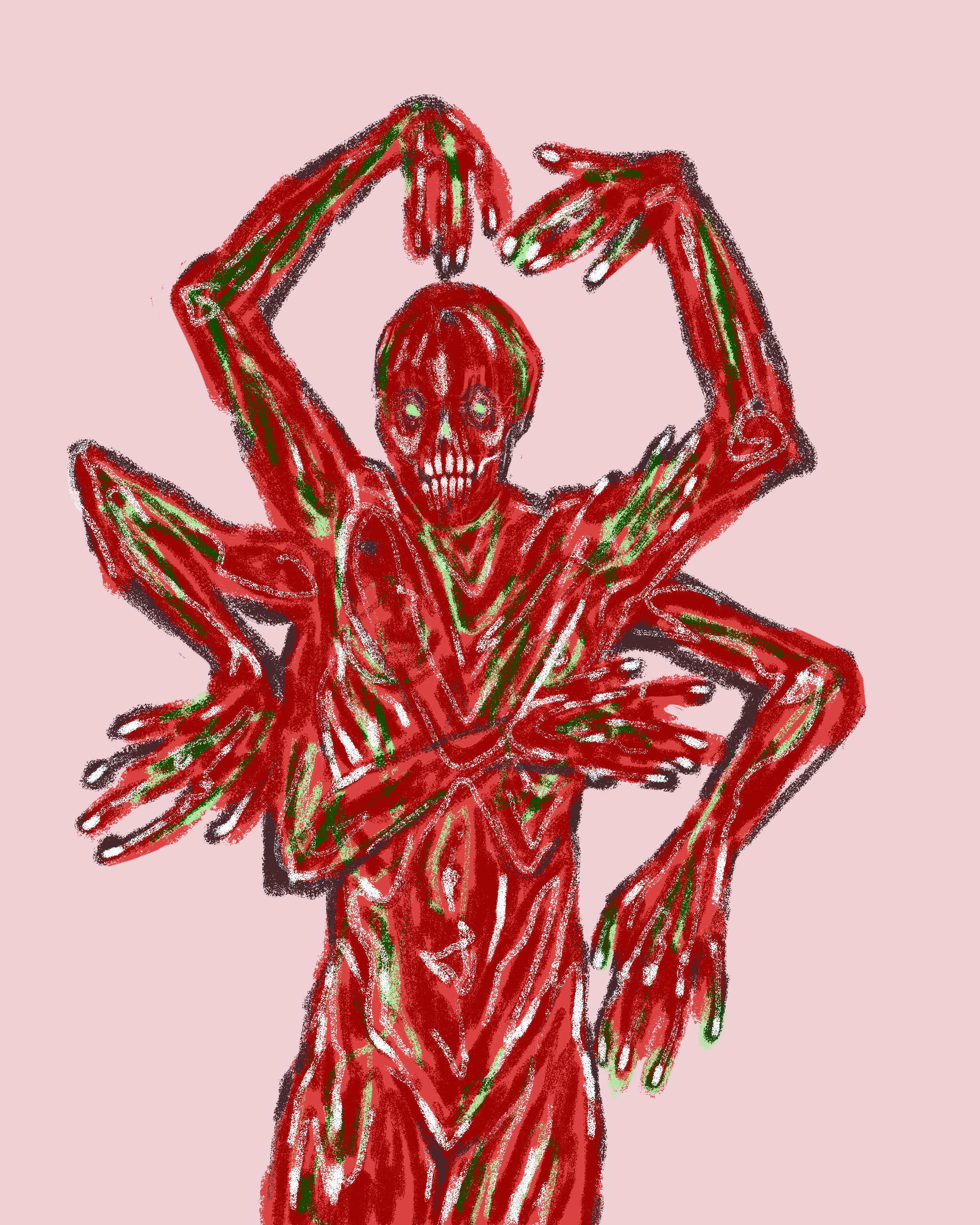 Demon Concept, Photoshop Drawing, 2023