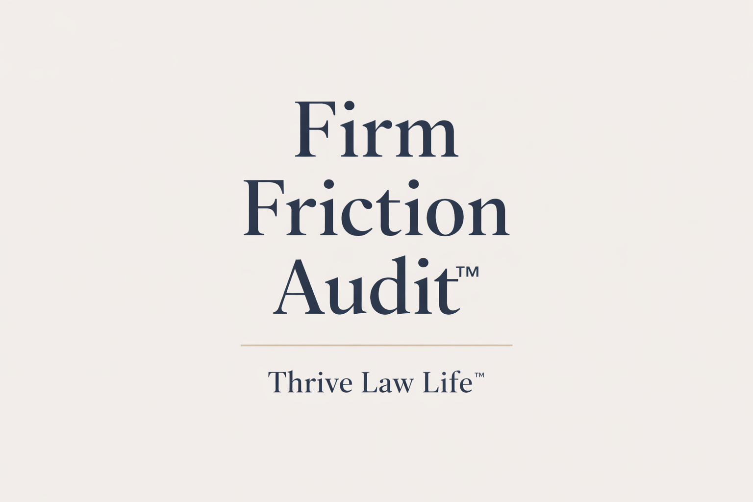 Firm Friction Audit™