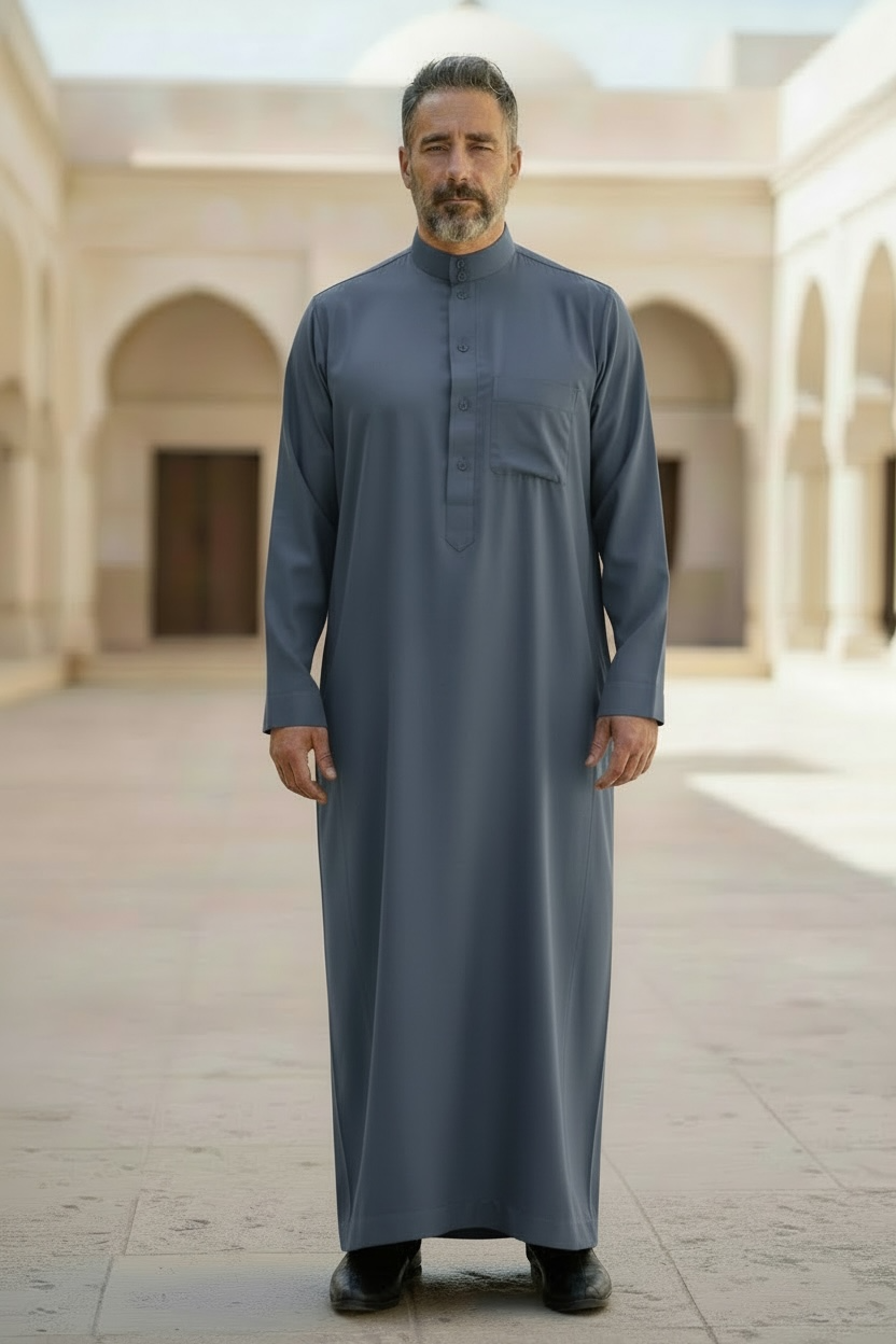 Steel Blue Thobe