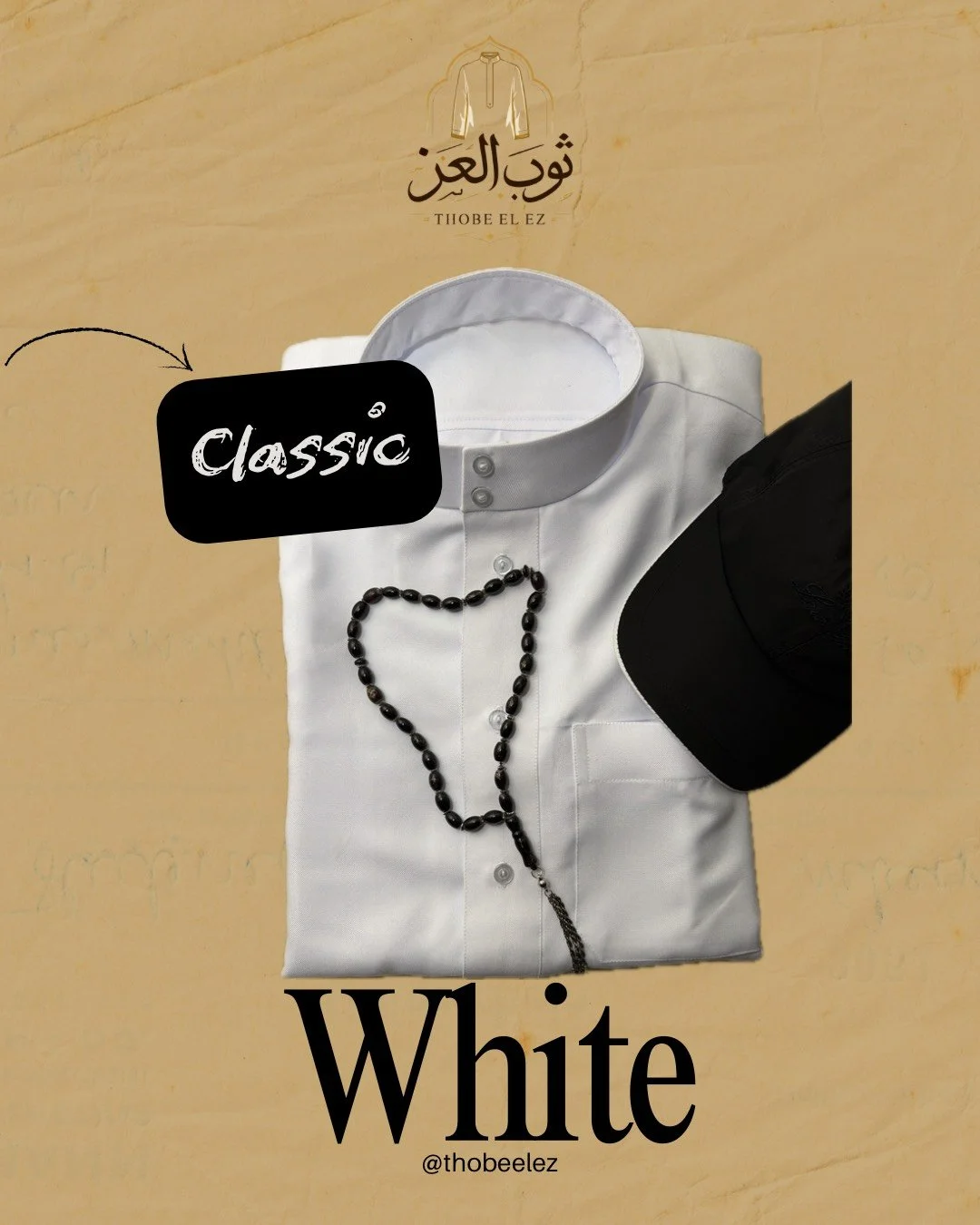 WHITE THOBE