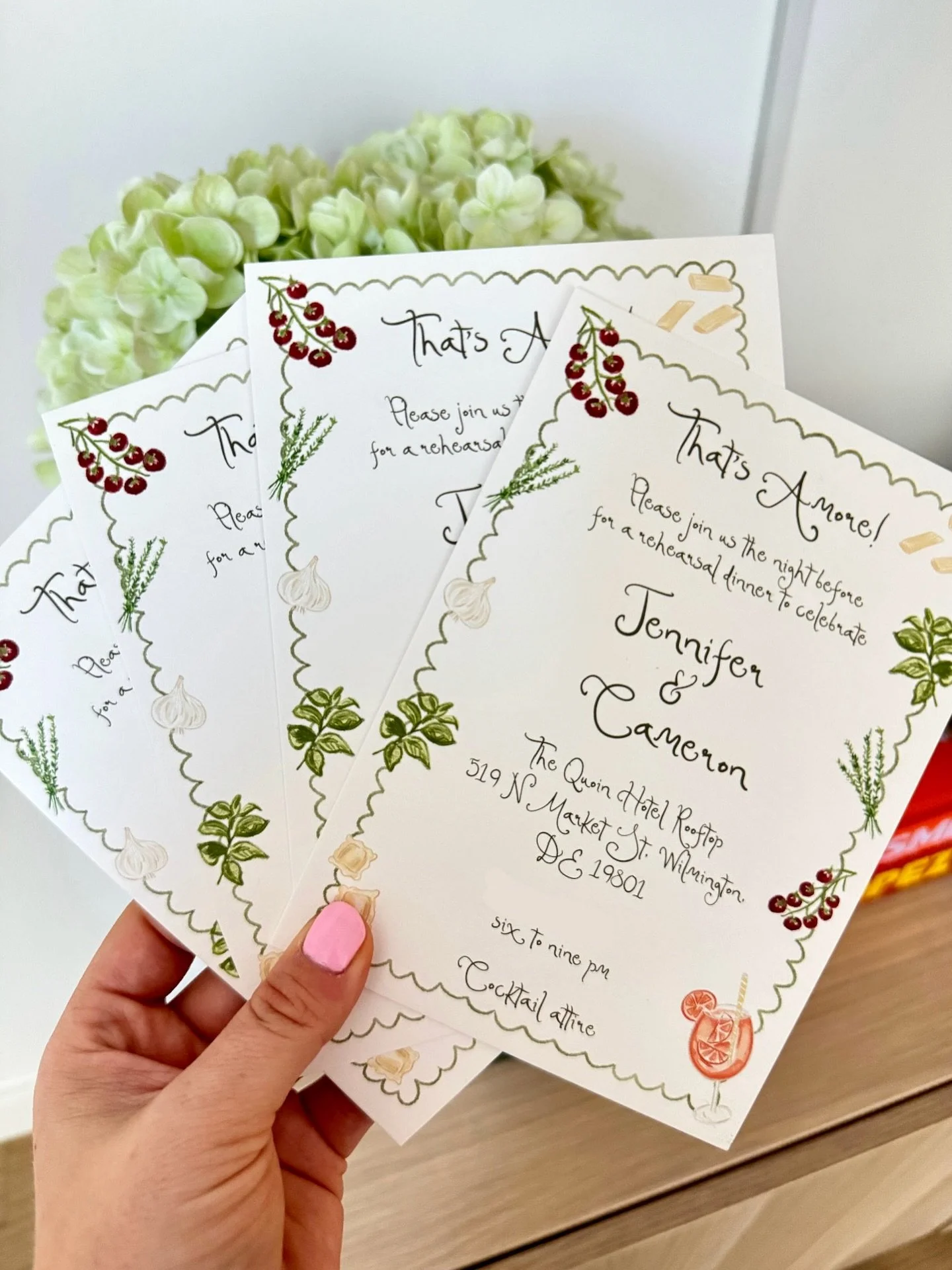 that&rsquo;s Amore!! rehearsal dinner J+C🧄🍅🌿