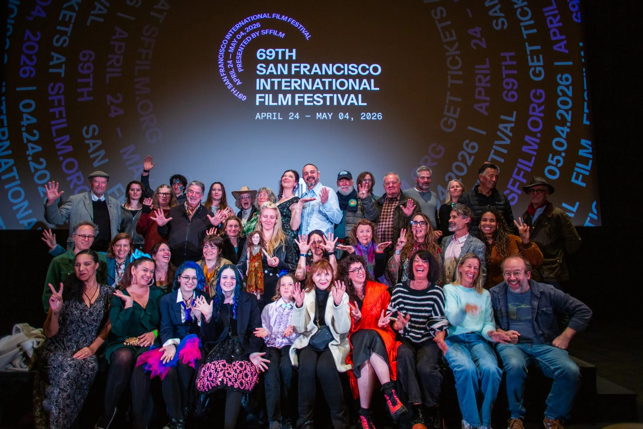Thank You Jessie Fairbanks, Anne Lai Mia Karslund Rod Armstrong and the entire @SFFILm team for an absolutely incredible week. So special to experience our North American Premiere together with our creative team, close friends and Yo's four children 