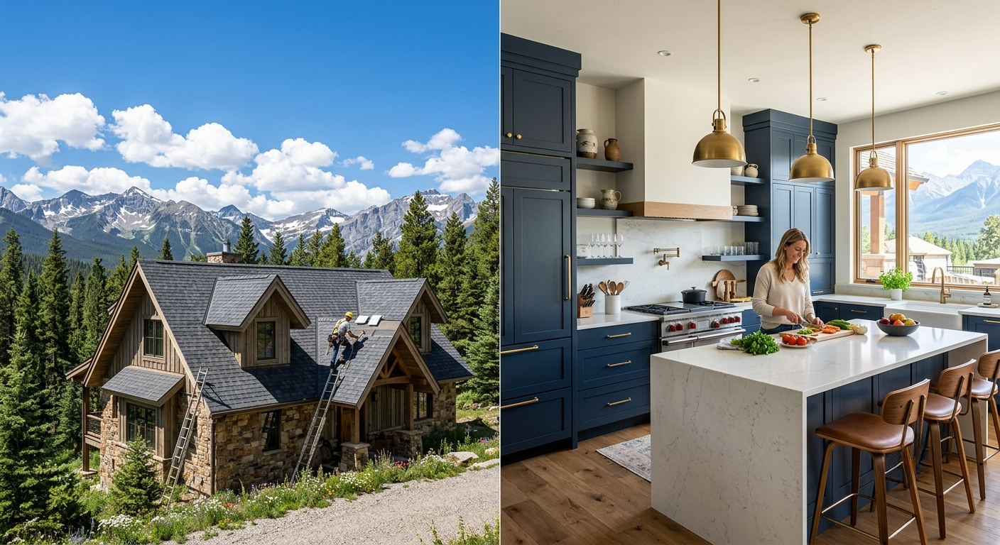 What should I look for in a contractor who can handle both kitchen remodeling and roof replacement?