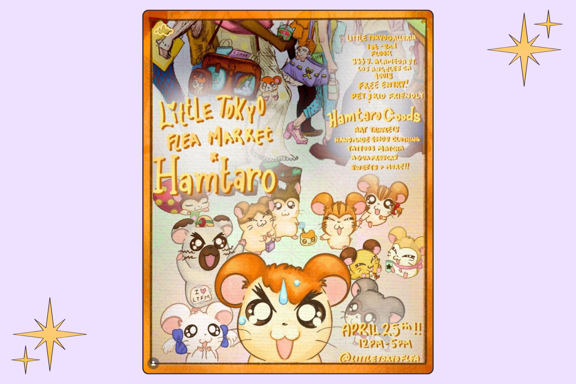 Little Tokyo Flea Market X Hamtaro