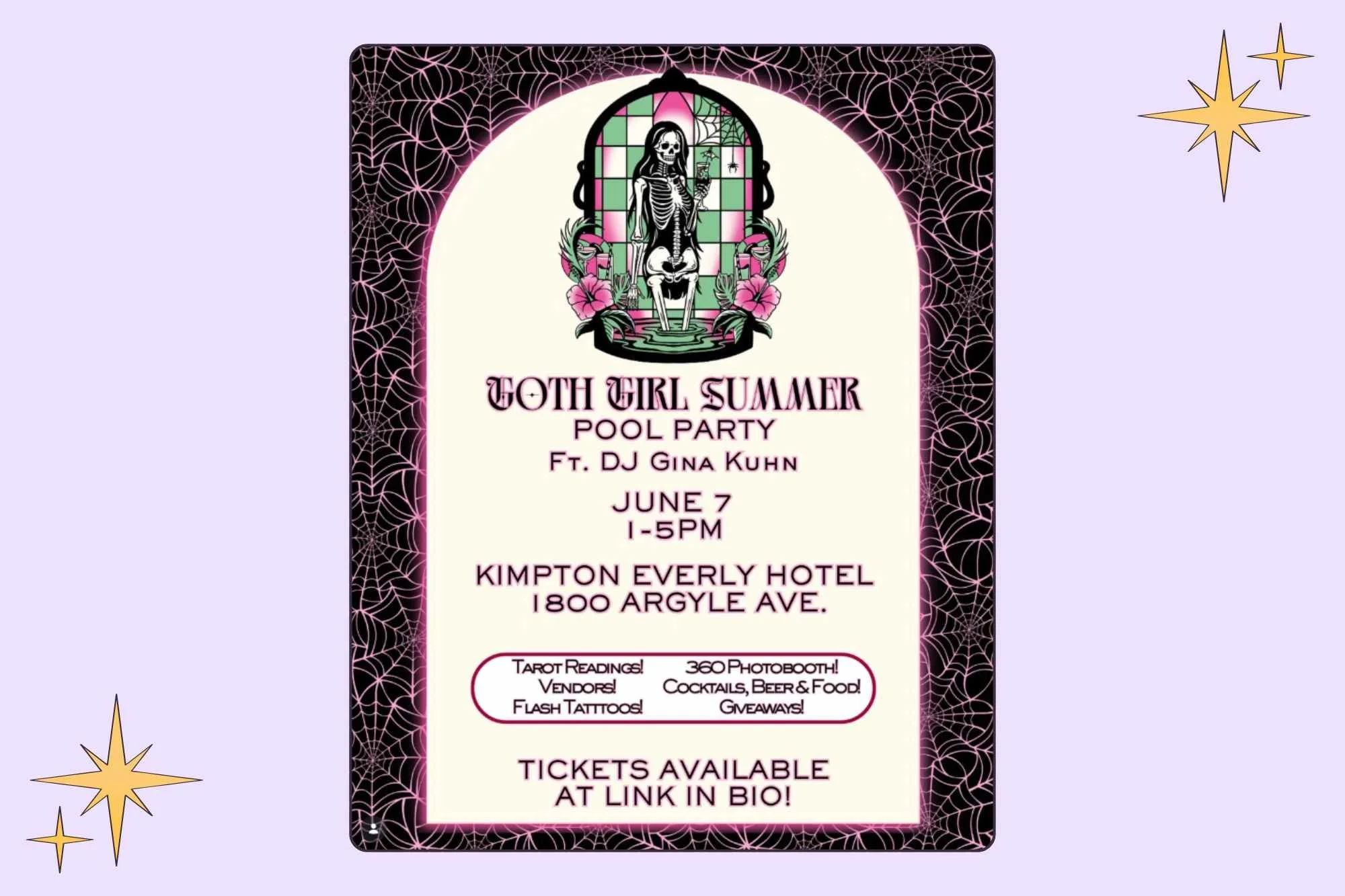 Goth Girl Summer Pool Party