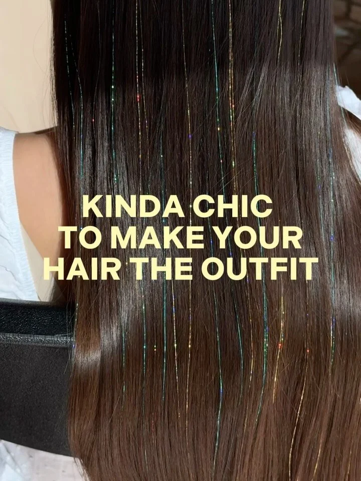 Kinda chic to do things a little differently ✨🇲🇽

One of my favorite parts of building my business has been finding ways to bring something different to hair tinsel and make it feel more like me. Especially during a time like this, I&rsquo;m gratef