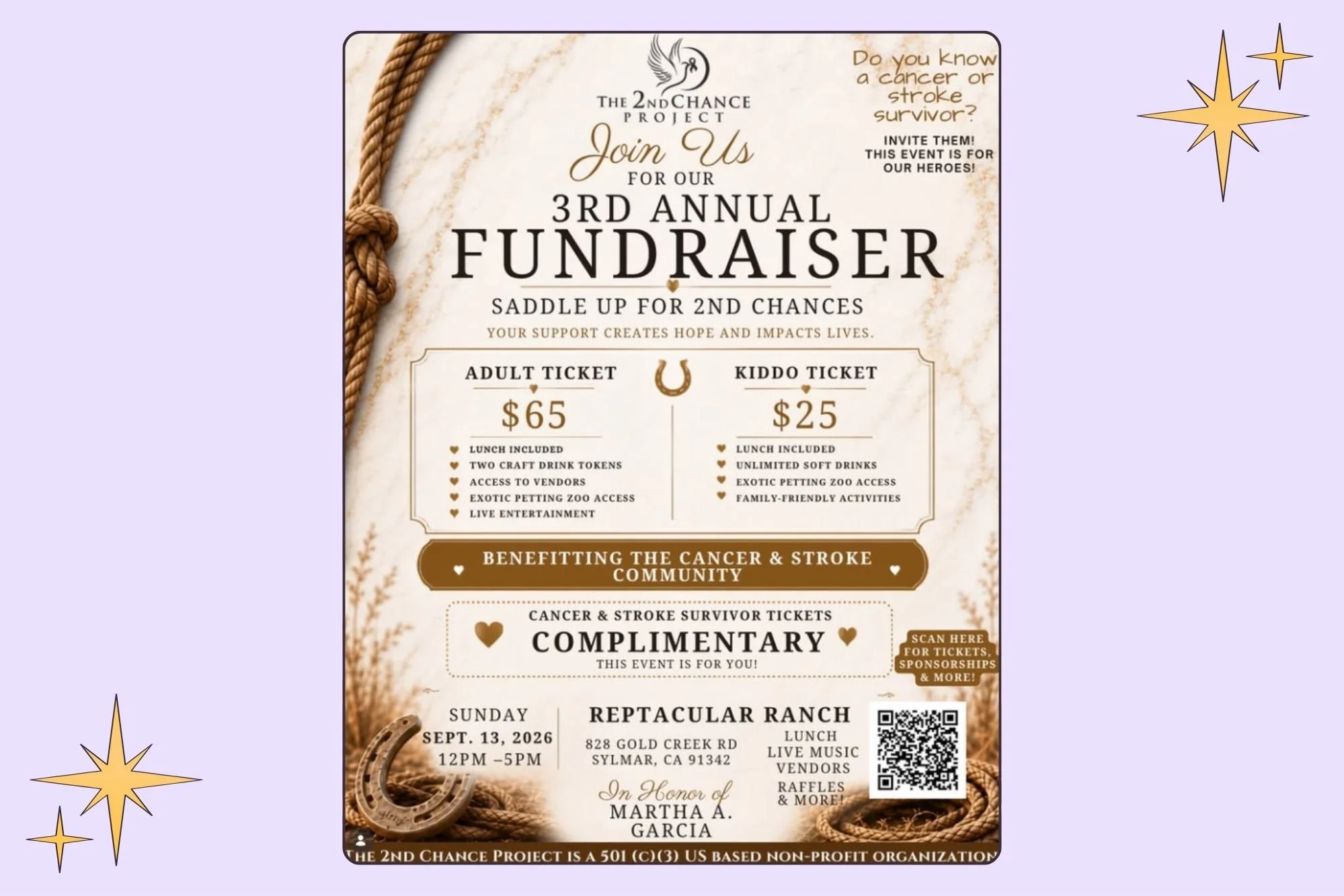 The 2nd Chance Project Annual fundraiser