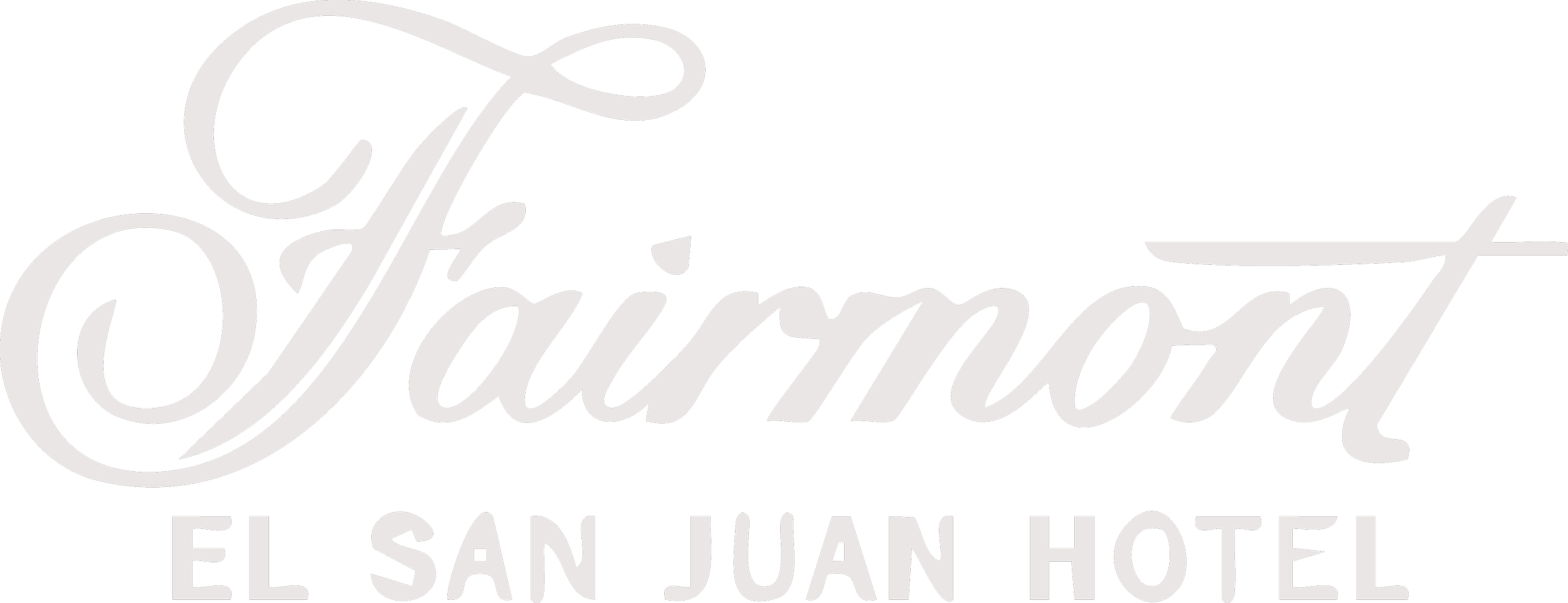Logo for the  Fairmont El San Juan Hotel. a luxury hospitality brand within the global hotel industry served by DC Global Talent.
