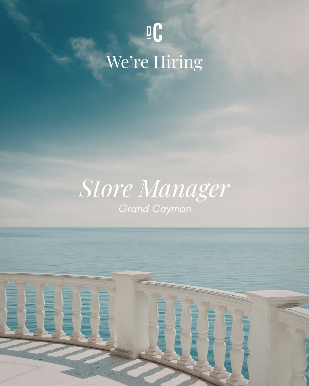 Store Manager | Grand Cayman

Package &amp; Benefits
&bull; Competitive salary
&bull; Opportunity to lead a high-volume retail operation in a premier Caribbean destination
&bull; Long-term growth within a dynamic organization

We&rsquo;re seeking an 