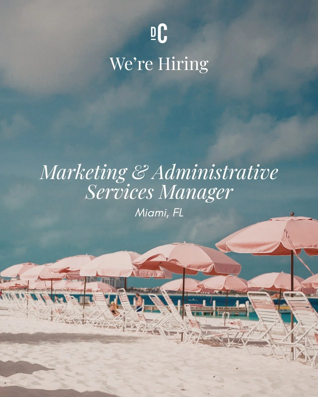 One of our clients is hiring a Marketing &amp; Administrative Services Manager in Miami, FL 🌴

Package &amp; Details
&bull; $65,000&ndash;$80,000 salary (based on experience)
&bull; Annual performance bonus
&bull; Full-time, in-office role
&bull; Di