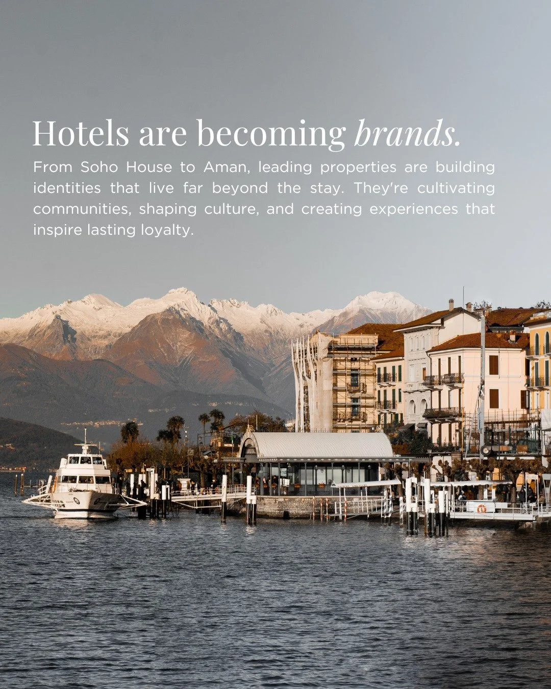 Luxury hospitality is no longer defined by rooms or ratings.
It&rsquo;s defined by identity.

The most successful properties today aren&rsquo;t just places to stay... they&rsquo;re brands people want to be part of.

They create community.
They shape 