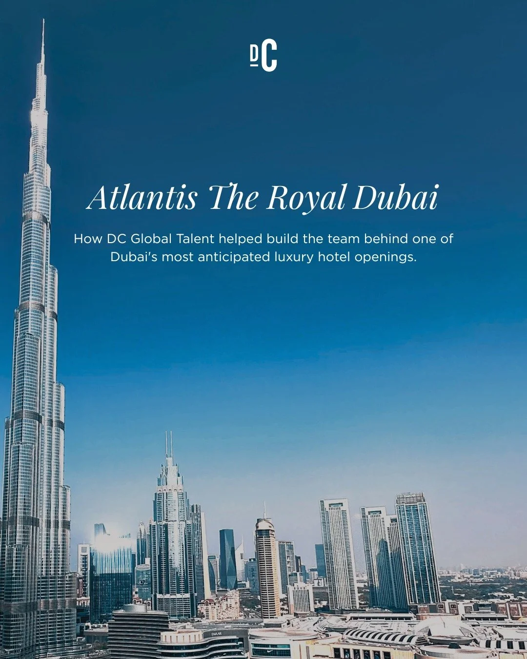 Building the team behind Atlantis The Royal.

From 39 distinct roles to 160+ successful hires, this pre-opening recruitment campaign required global reach, precision, and a deep understanding of luxury hospitality standards.

Operating across three i