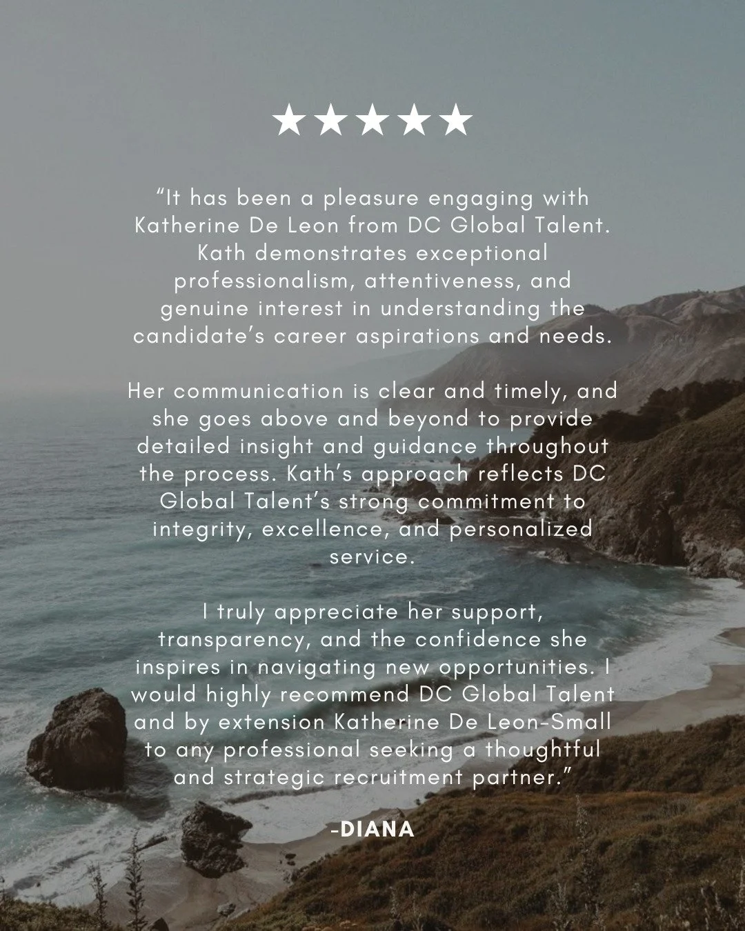 When our team shows up with heart, it truly makes all the difference. Clear communication, genuine care, and always going the extra mile. That's what we strive for every single day.

Thank you for trusting DC Global Talent to be part of your journey.