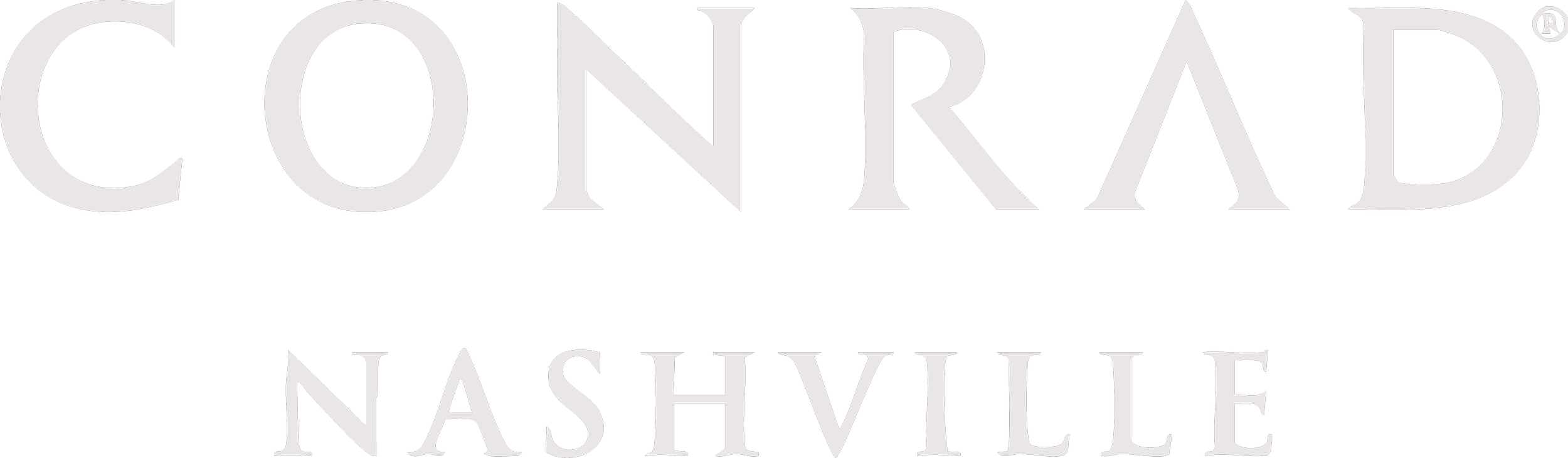 Conrad Nashville logo. a luxury hospitality brand within the global hotel industry served by DC Global Talent.