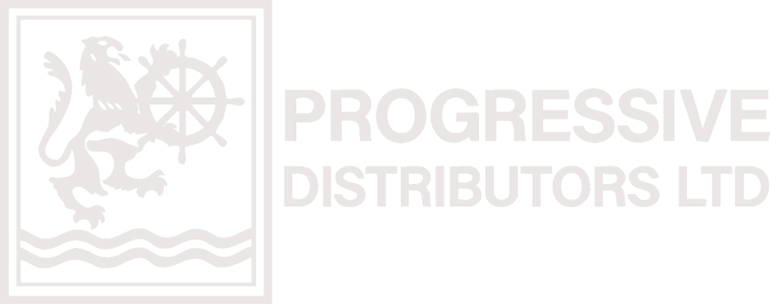 Black and white logo for Progressive Distributors Ltd. a luxury hospitality brand within the global hotel industry served by DC Global Talent.