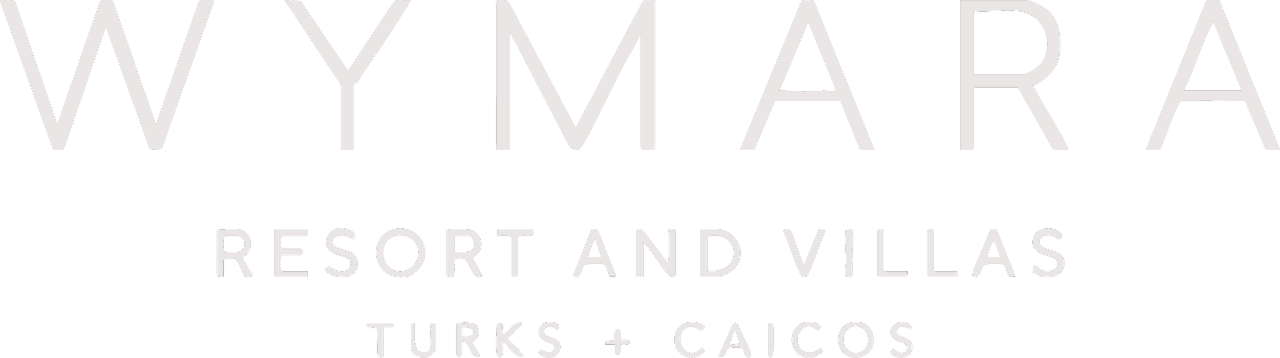 Logo for WYMARA Resort and Villas. a luxury hospitality brand within the global hotel industry served by DC Global Talent.