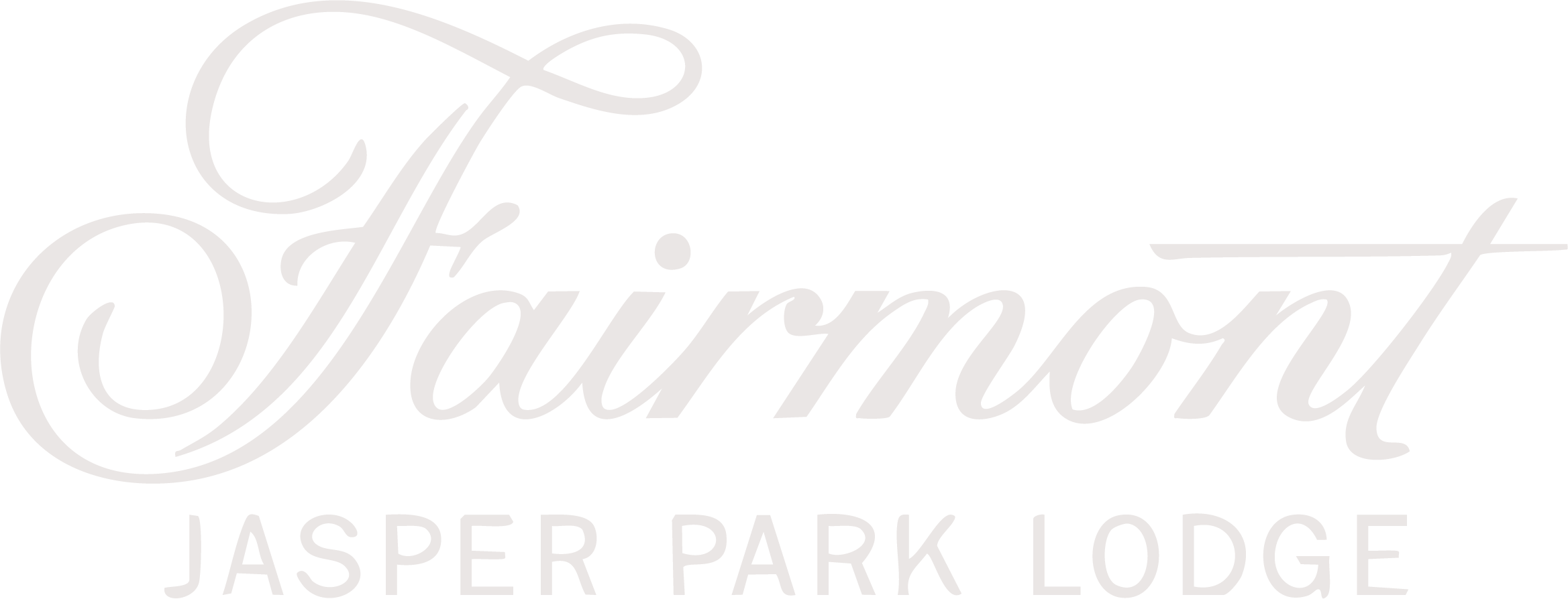Fairmont Jasper Park Lodge logo. a luxury hospitality brand within the global hotel industry served by DC Global Talent.