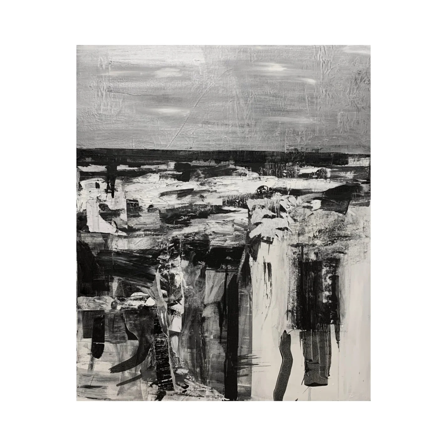GLOOM [GLM05] , 2022 - MIXED MEDIA ON CANVAS / 100 x 120 cm