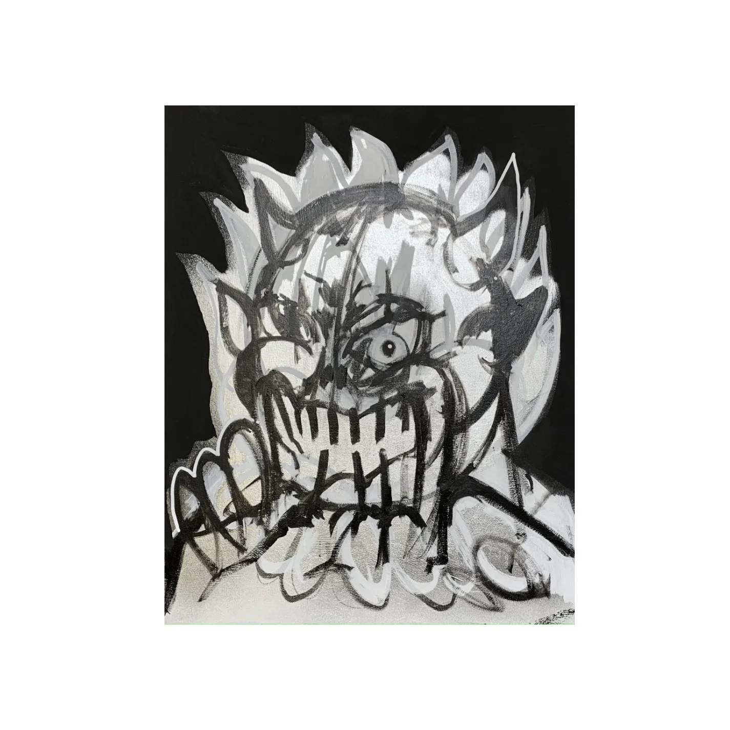 UNTITLED, 2026 - MIXED MEDIA ON CANVAS / 42.9 x 59 cm