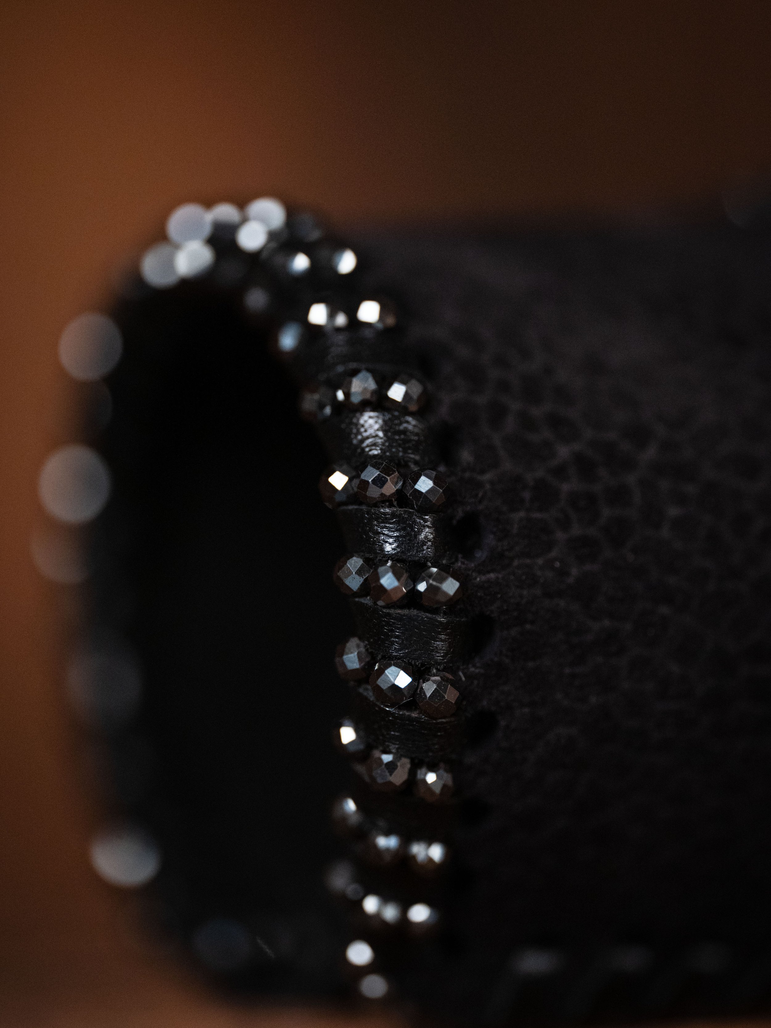 Black Pebble Cuff Smoke Beaded Detail.jpg